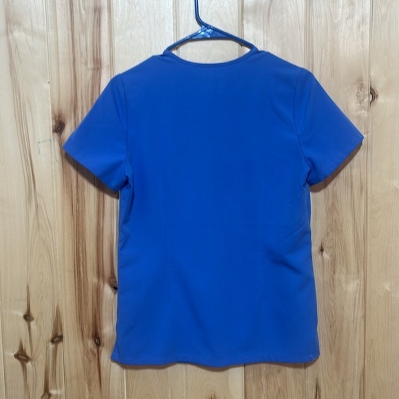 Figs Technical Collection Blue V-Neck Scrub Top Size XS - Picture 4 of 6
